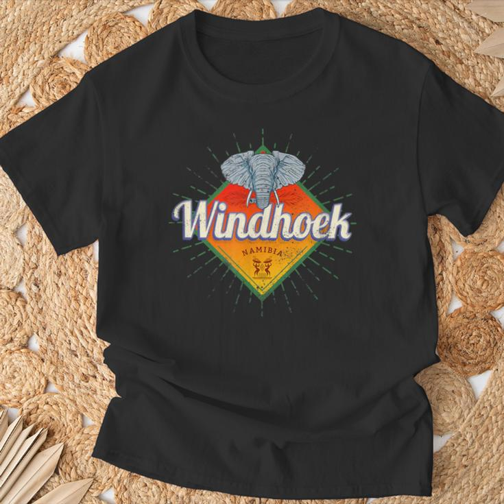 Windhoek Namibia Retro Elefant Vintage Afrika Souvenir T-Shirt Geschenke für alte Männer