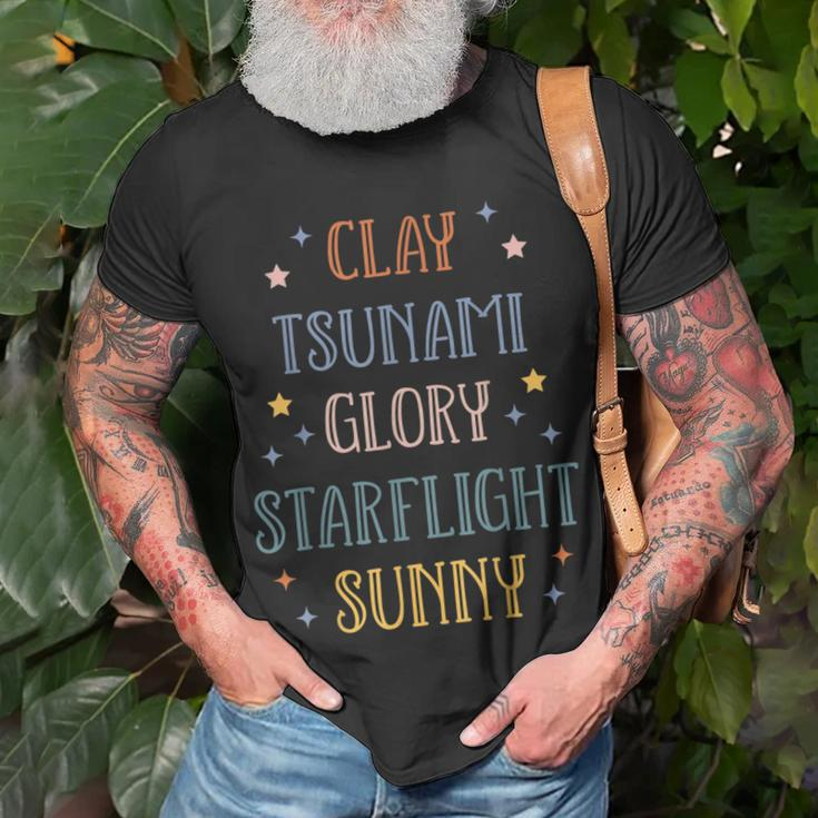 Wings Of Fire Clay Tsunami Glory Starflight Sunny Dragon T-Shirt Gifts for Old Men