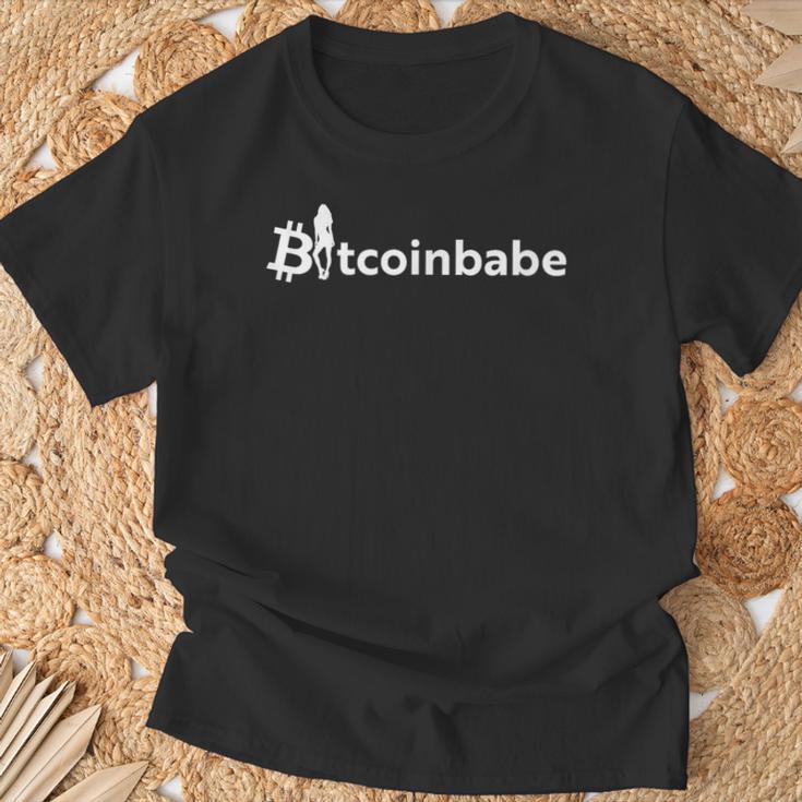 Women's Bitcoin Btc Bitcoin Babe T-Shirt Gifts for Old Men