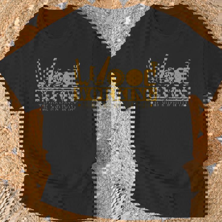 Woodworking Tools Wood Worker Humor Handyman T-Shirt Gifts for Old Men