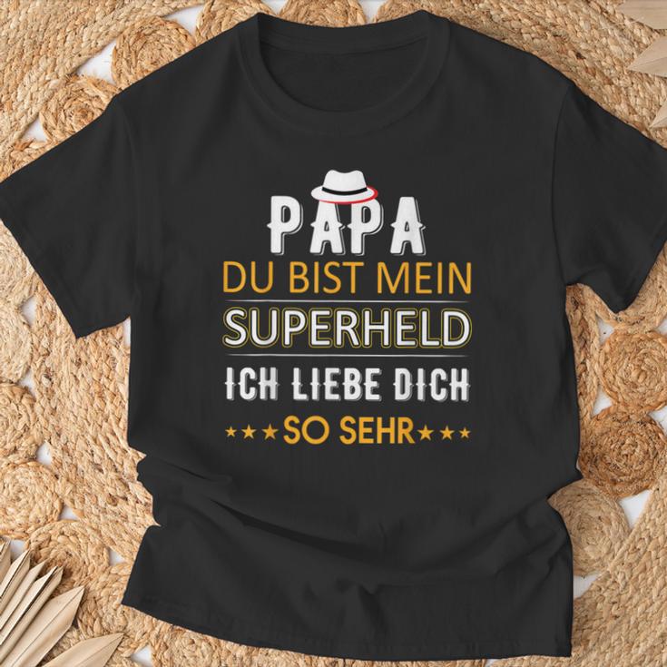 Wunsch Papa Du Bist Mein Superheld Ich Liebe Dich So Sehr T-Shirt Geschenke für alte Männer