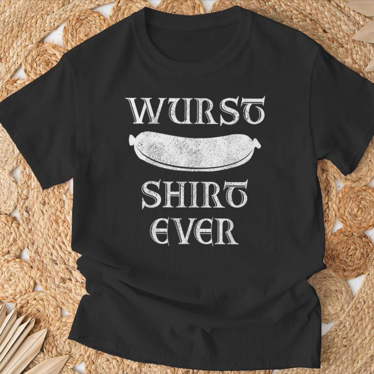 Wurst Ever Vintage German Souvenir Oktoberfest T-Shirt Gifts for Old Men
