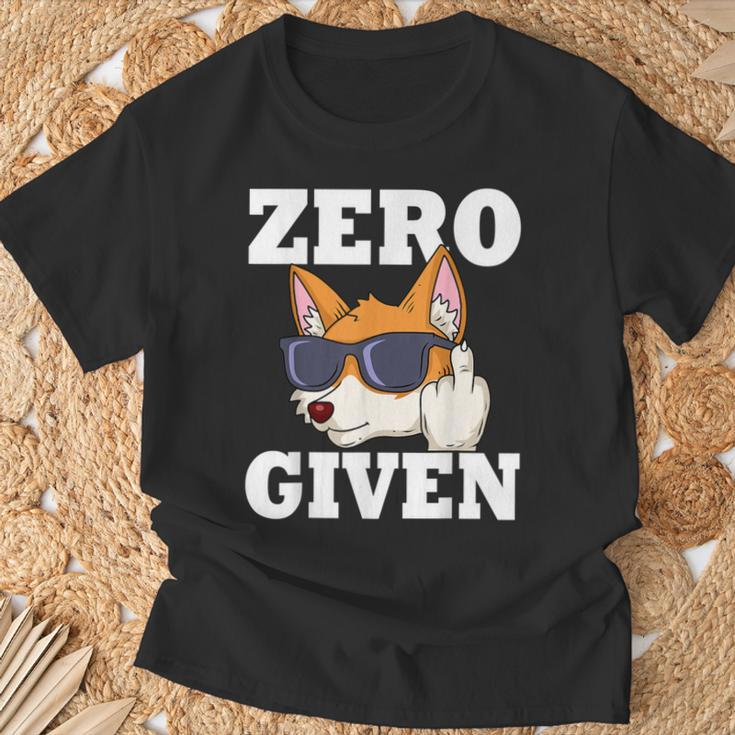Zero Fox Given Fox T-Shirt Geschenke für alte Männer