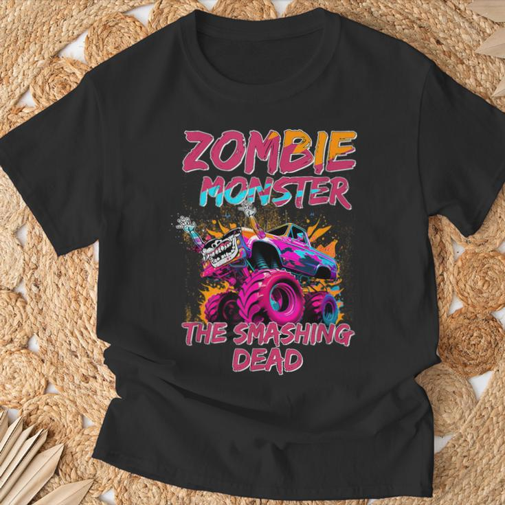 Zombie Monster Truck The Smashing Dead T-Shirt Gifts for Old Men