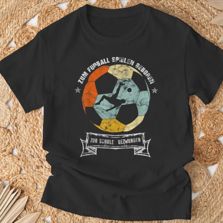 Zum Fussball Spielgeboren Zum Schule Forces T-Shirt Geschenke für alte Männer