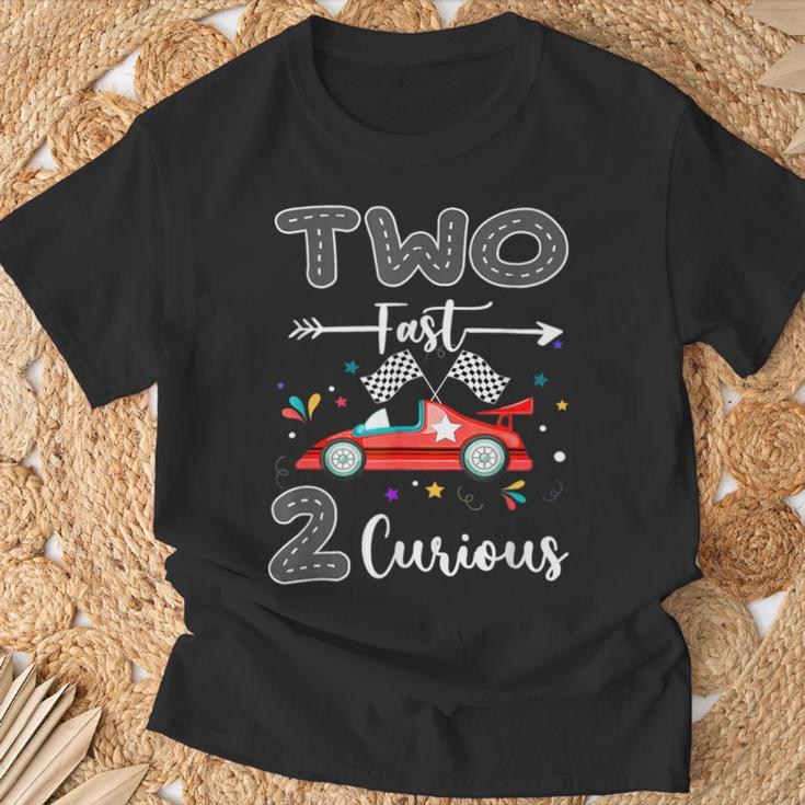 Zwei Fast 2 Curious Racing Geschenke Zum 2 Birthday T-Shirt Geschenke für alte Männer