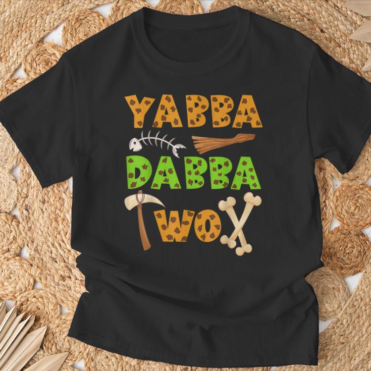 «Yabba Dabba Two» Caveman Ancient Times 2Nd Birthday Party T-Shirt Gifts for Old Men