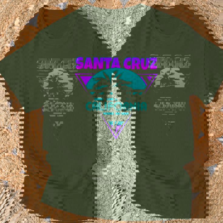 70S 80S En La Ciudad De California Santa Cruz Surfing Camiseta unisex Regalos para ancianos
