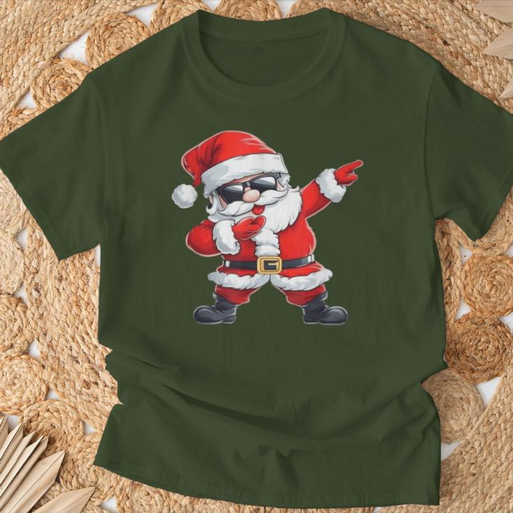 Dabbing Santa Claus With Christmas Hat Santa Claus T-Shirt Geschenke für alte Männer