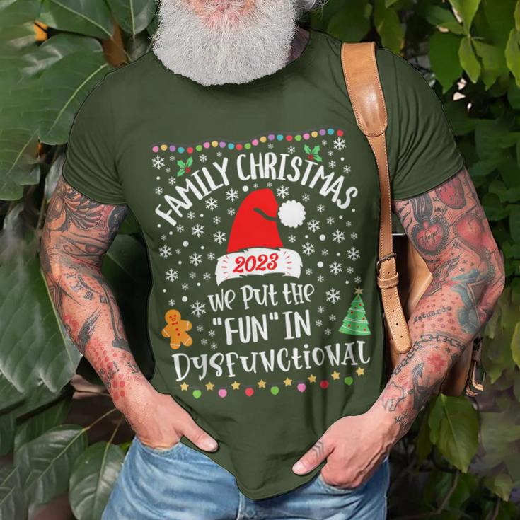 Dysfunctional Matching Family Christmas Pajamas X-Mas T-Shirt Gifts for Old Men