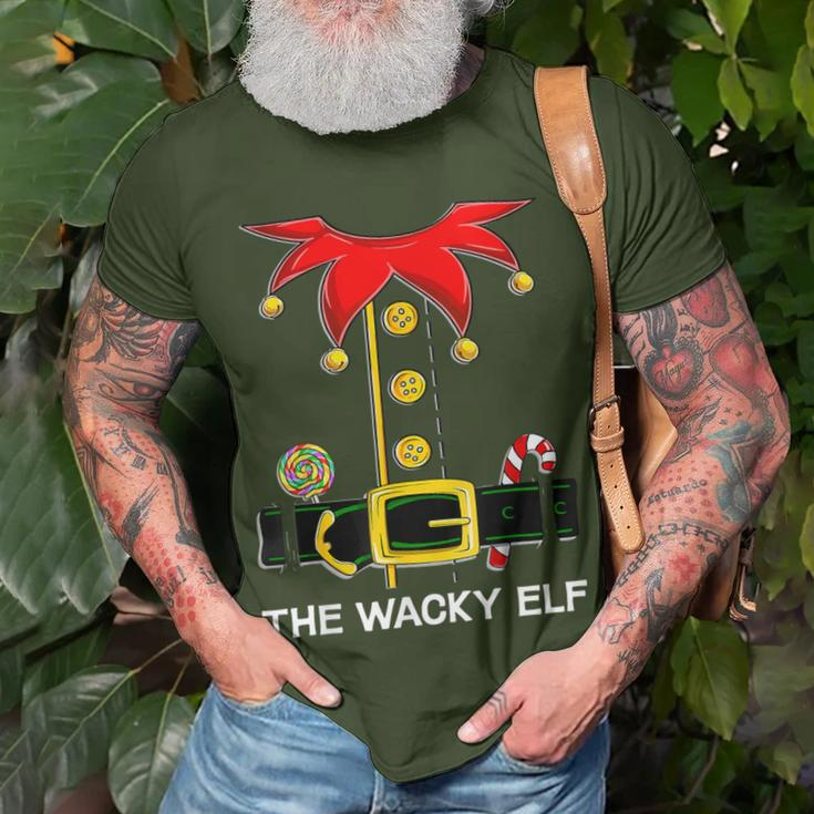 Elf Group Family Matching The Wacky Elf Christmas T-Shirt Gifts for Old Men