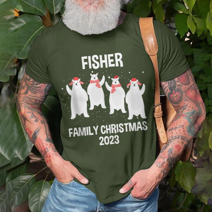 Fisher Family Name Fisher Family Christmas T-Shirt Gifts for Old Men