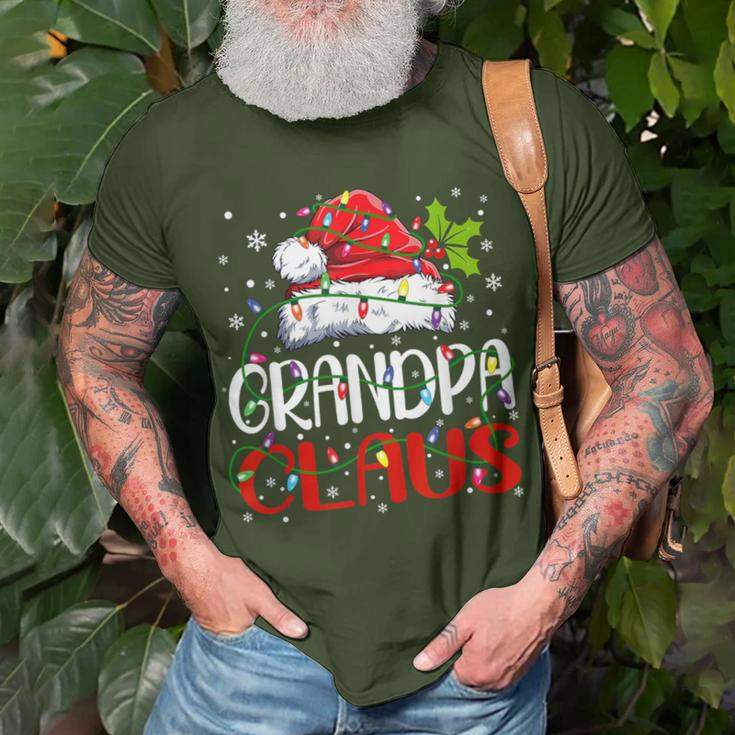 Grandpa Claus Christmas Santa Matching Family Xmas Pajamas T-Shirt Gifts for Old Men