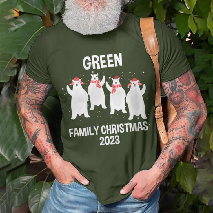 Green Family Name Green Family Christmas T-Shirt Gifts for Old Men