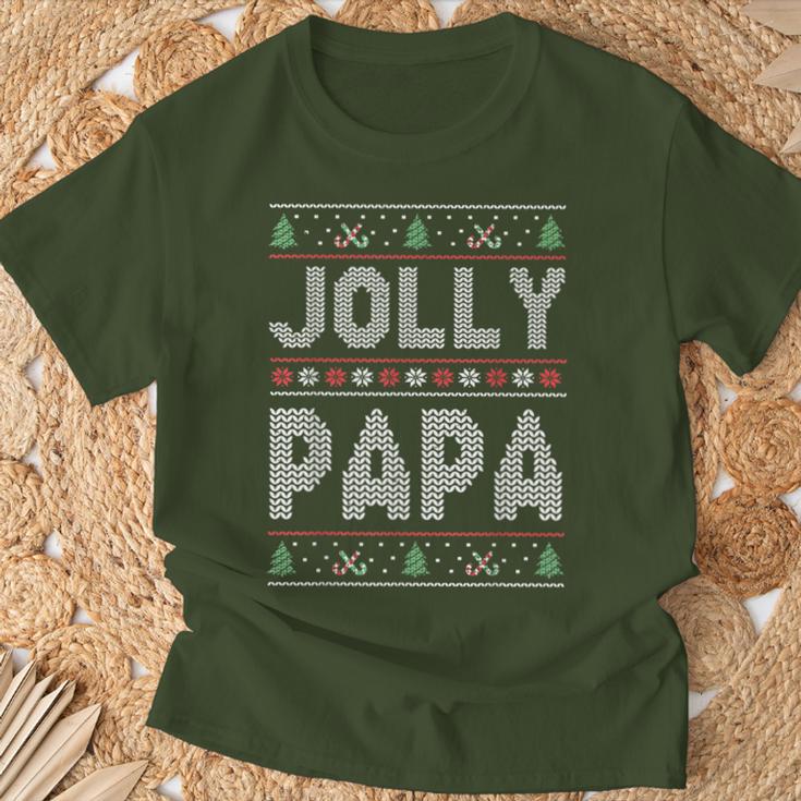 Herren Winterferien X-Mas Santa Jolly Papa Hässliche Weihnachten T-Shirt Geschenke für alte Männer