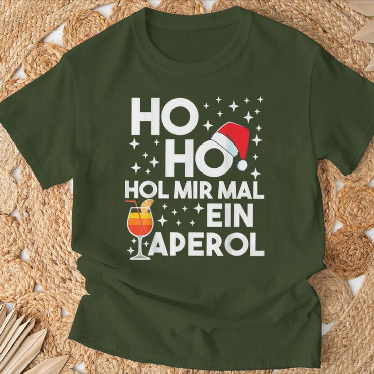 Ho Ho Hol Mir Mal An Aperol Winter Christmas Aperol T-Shirt Geschenke für alte Männer
