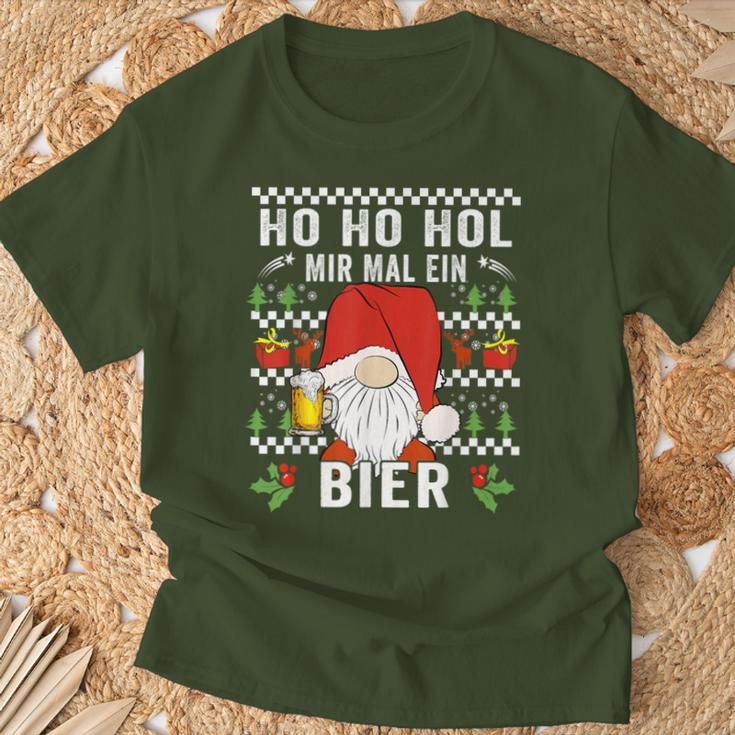 Ho Ho Hol Mir Mal Ein Bier Christmas Slogan T-Shirt Geschenke für alte Männer