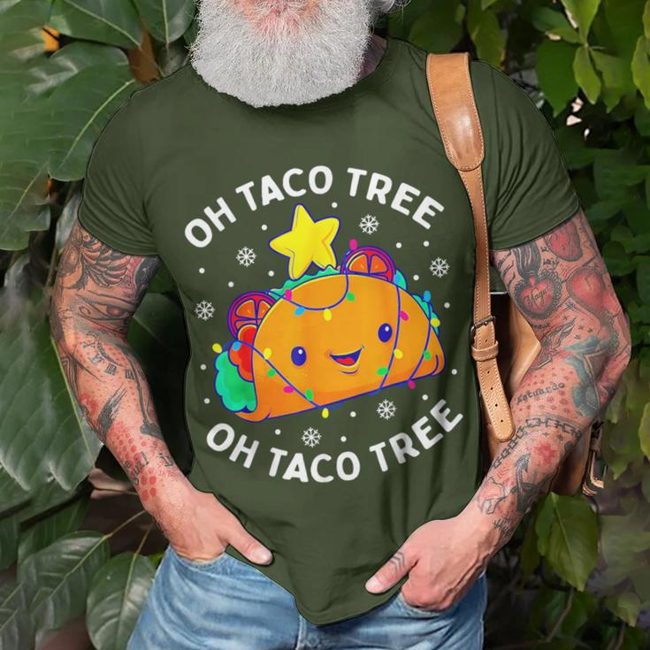 Oh Taco Tree Christmas Cute Xmas Mexican Food Lover T-Shirt Gifts for Old Men