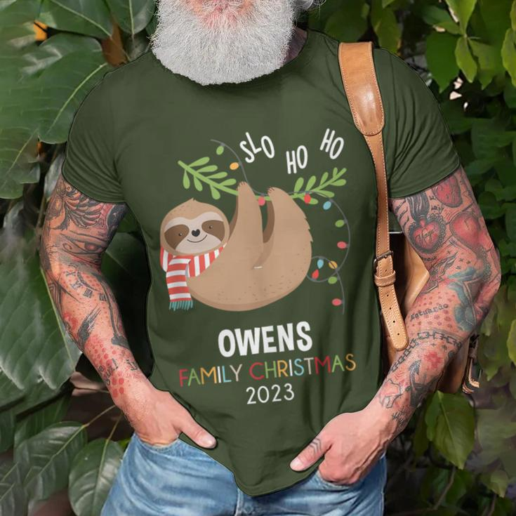 Owens Family Name Owens Family Christmas T-Shirt Gifts for Old Men