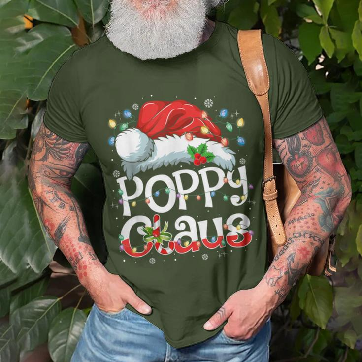 Poppy Claus Xmas Santa Matching Family Christmas Pajamas T-Shirt Gifts for Old Men
