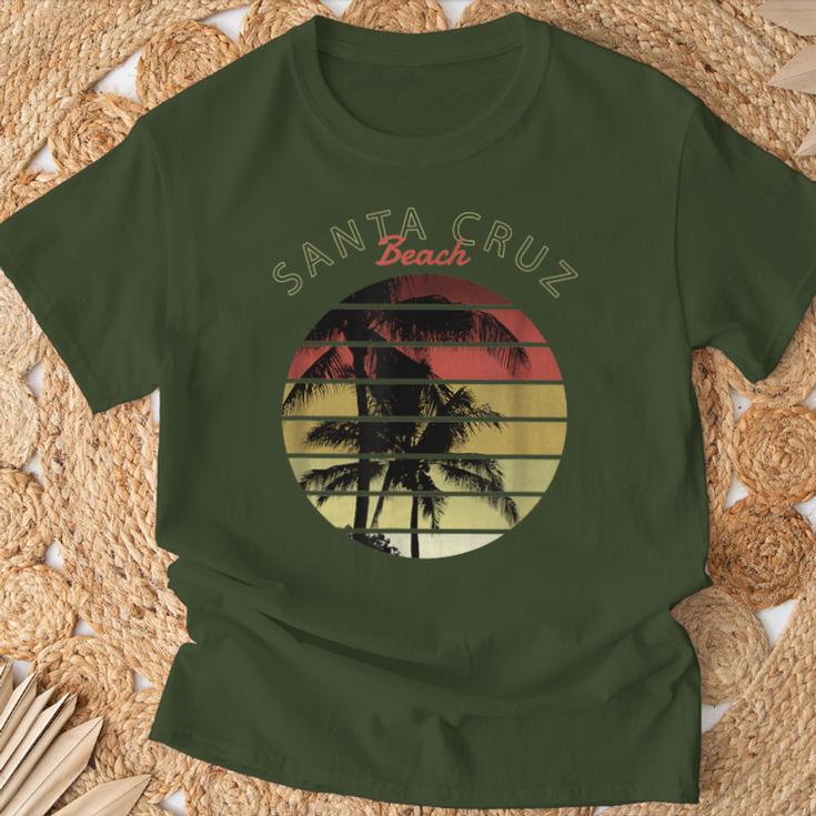 Santa Cruz Ca California Surfer 70S 80S Retro T-Shirt Geschenke für alte Männer