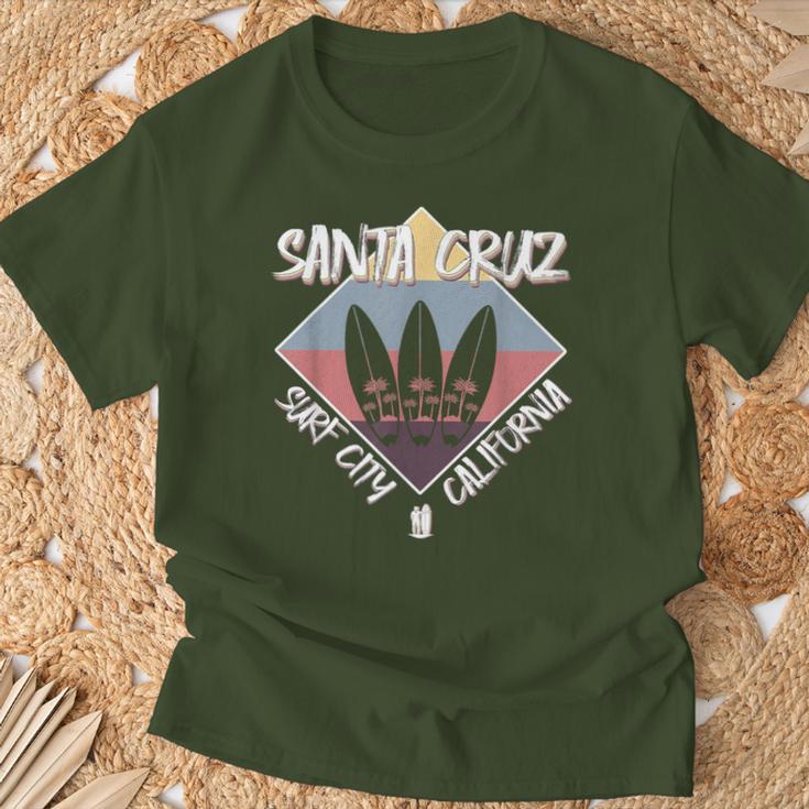 Santa Cruzintage Retro California Surf T-Shirt Geschenke für alte Männer