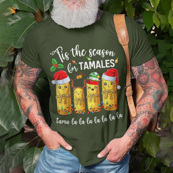 Tis The Season For Tamales Christmas Holiday Mexican Food T-Shirt Gifts for Old Men