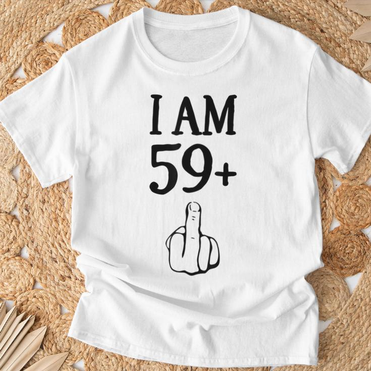 I Am 59 Plus 1 Lustiger 60 Geburtstag 1960 1961 T-Shirt Geschenke für alte Männer