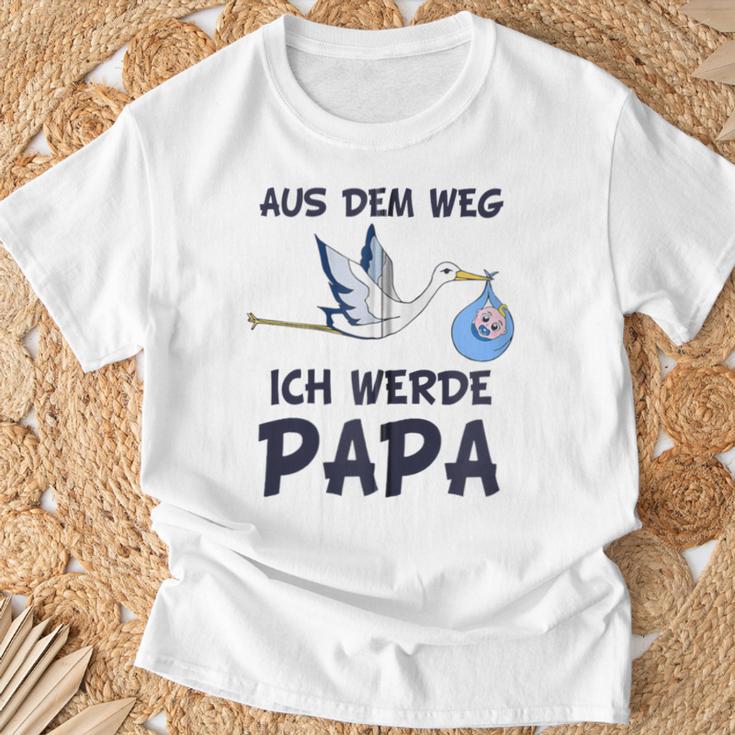 Aus Dem Weg Ich Werde Papa Schwangerschafts Ankündigung Kapuzenjacke T-Shirt Geschenke für alte Männer