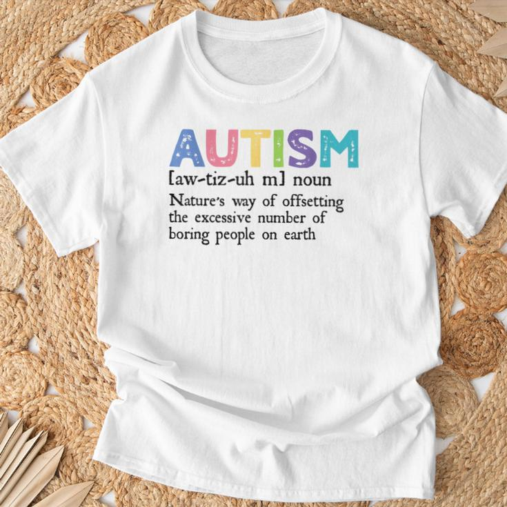 Autism Definition Autism Awareness Acceptance T-Shirt Gifts for Old Men