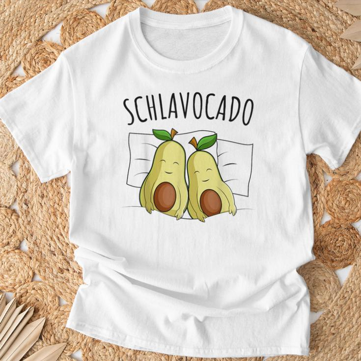 Avocado Sleep Schlavocado Pyjamas Sleeping T-Shirt Geschenke für alte Männer