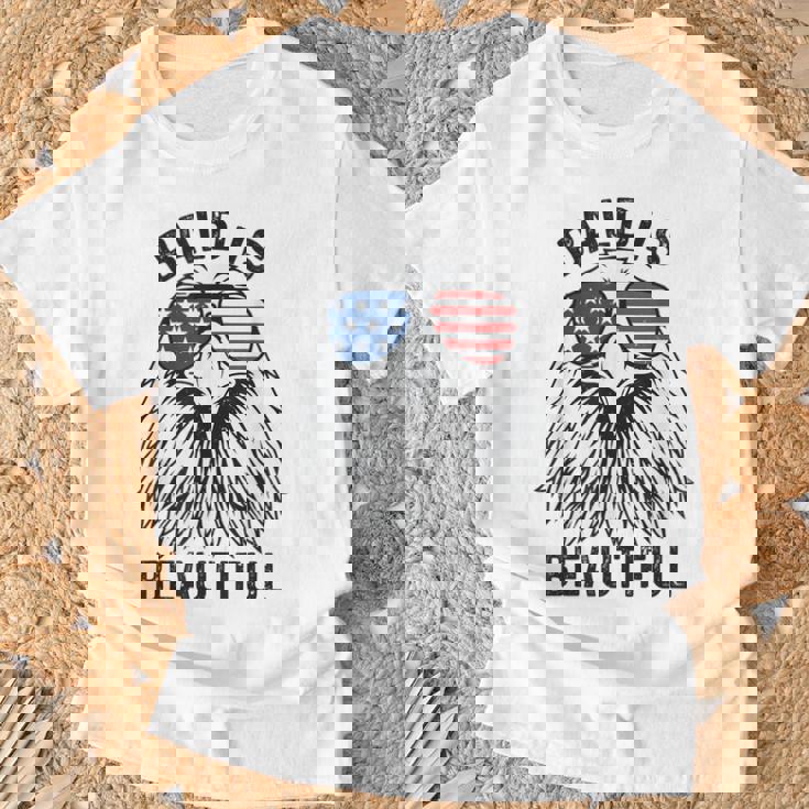 Bald Eagle Gifts, Bald Is Beautiful Shirts, Fourth Of July Shirts, Bald Eagle Shirts