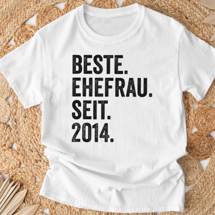 Beste Ehefrau Seit 2014 T-Shirt Geschenke für alte Männer