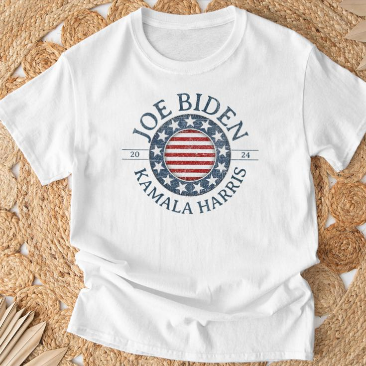 Biden Harris 2024 Political Voter Pro-Democrat Liberal T-Shirt Gifts for Old Men