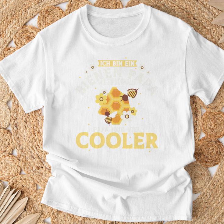 Bienen Papa Wie Ein Normaler Papa Nuriel Cooler Imker T-Shirt Geschenke für alte Männer