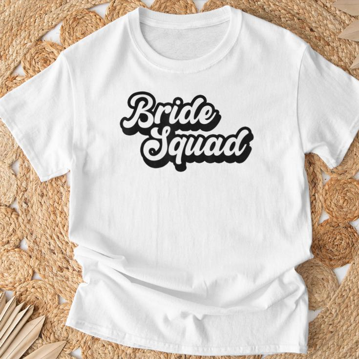 Bride Squad Bachelorette Party Hochzeit Geschenk T-Shirt Geschenke für alte Männer