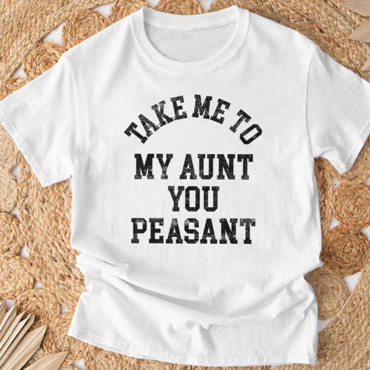 Bring Mich Zu Meiner Tante Du Bauer T-Shirt Geschenke für alte Männer