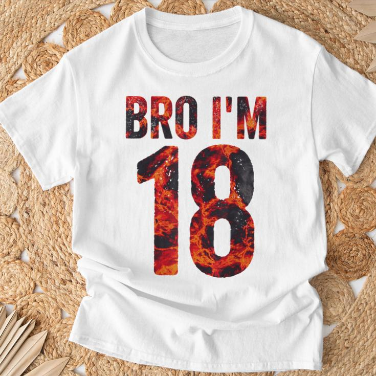 Bro I'm 18 Years Old 18Th Birthday Cool 18Th Birthday T-Shirt Gifts for Old Men