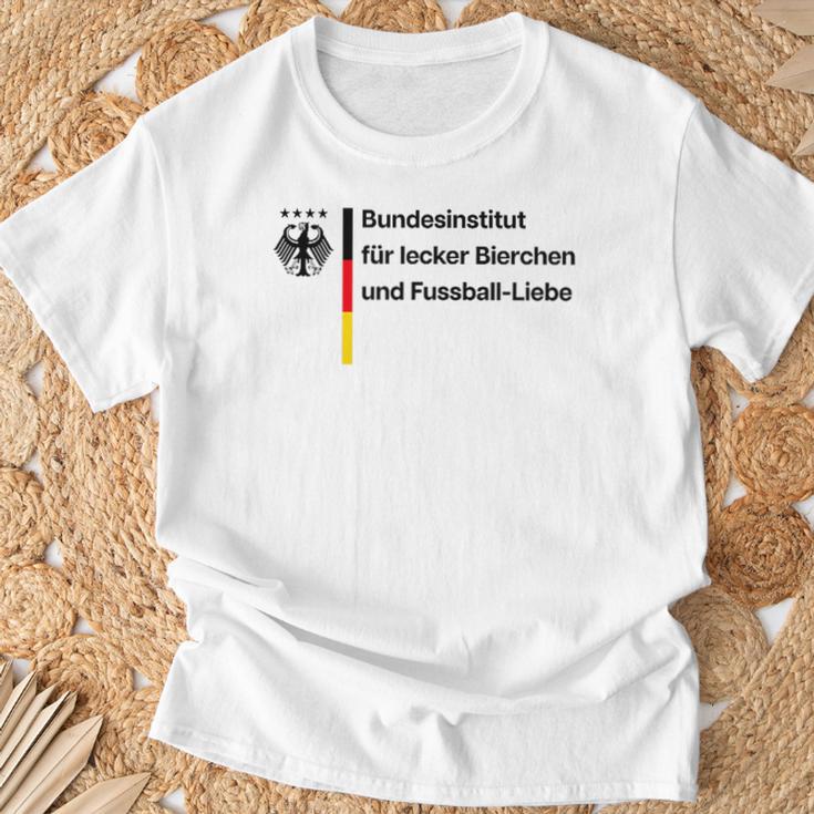 Bundesinstitut Für Lecker Bierchen Und Fussball-Liebe Bier T-Shirt Geschenke für alte Männer