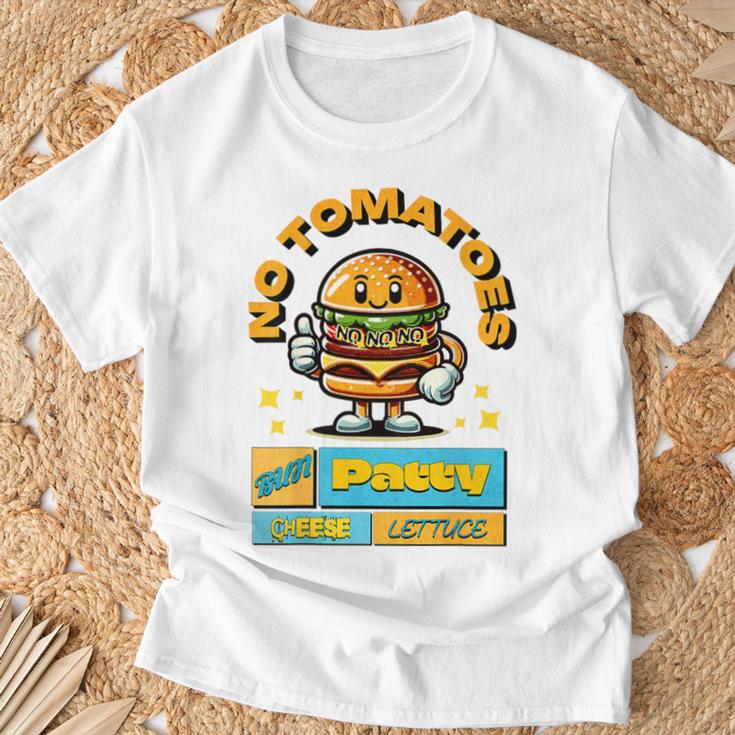 Burger-Fun- Witziger Spruch Comic-Style T-Shirt Geschenke für alte Männer