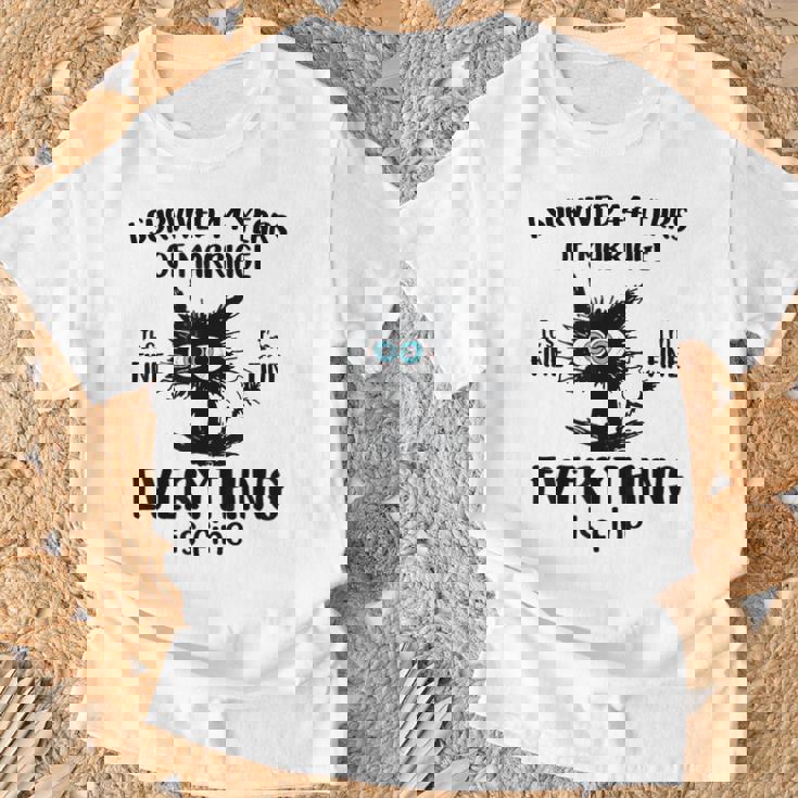 Anniversary Gifts, Anniversary Shirts, I Survived Shirts, Cat Shirts