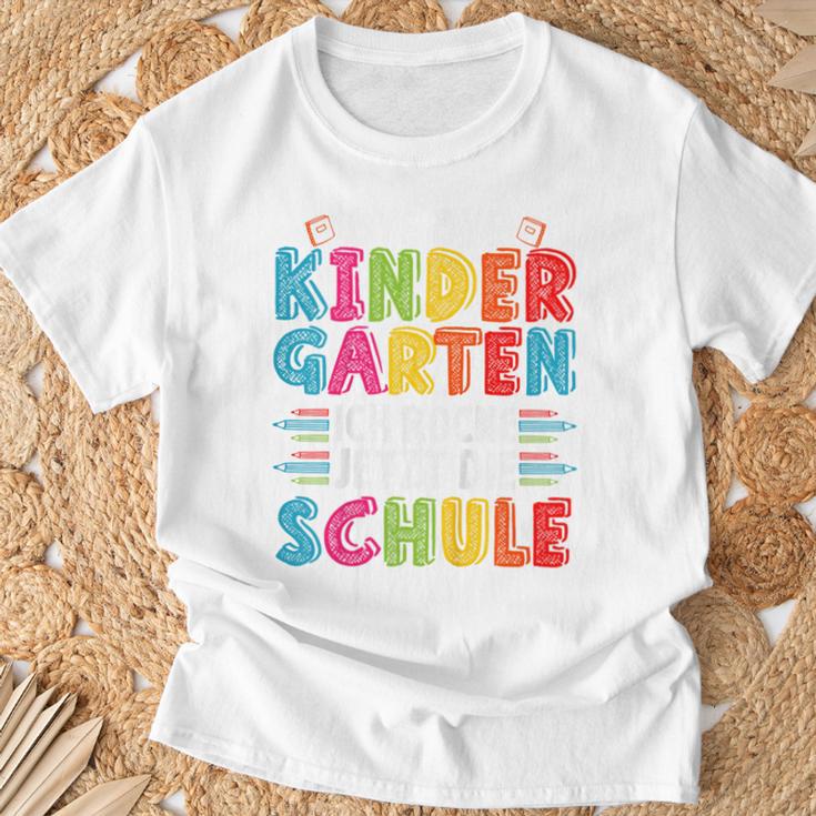 Children's Bye Bye Tschüss Kindergarten Ich Rocke Jetzt Die Schule T-Shirt Geschenke für alte Männer