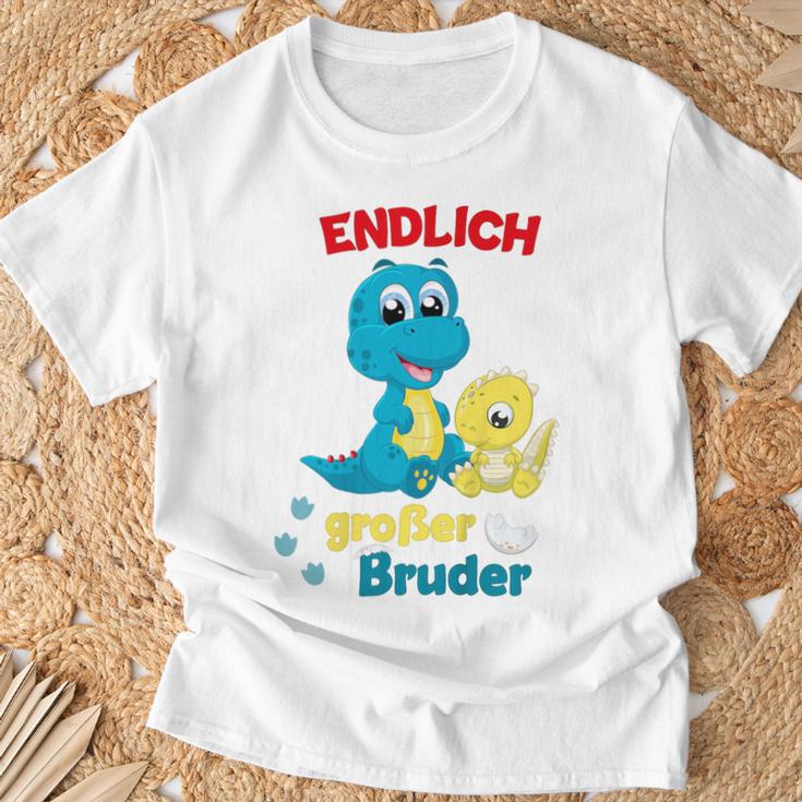 Children's Endlich Großer Bruder 2023 Announce Dino 80 T-Shirt Geschenke für alte Männer