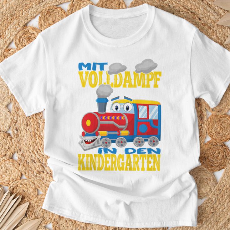 Children's Mitollteamf In Den Kindergarten Steam Train T-Shirt Geschenke für alte Männer