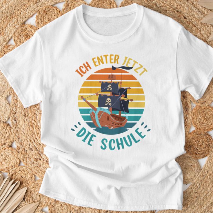 Children's School Child Cool Pirate Boys Ich Enter Jetzt Die School 80 T-Shirt Geschenke für alte Männer