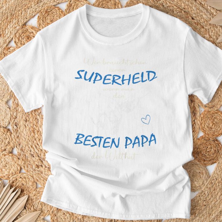 Children's Superhero Bester Papa Der Welt 80 T-Shirt Geschenke für alte Männer