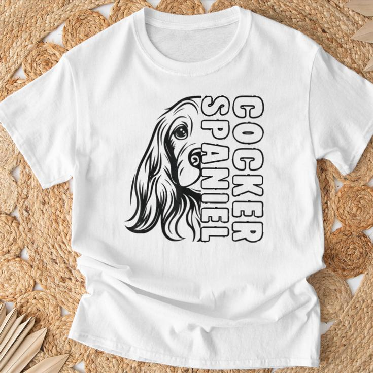 Cocker Spaniel Hund Herrchen Frauchen Hunde T-Shirt Geschenke für alte Männer