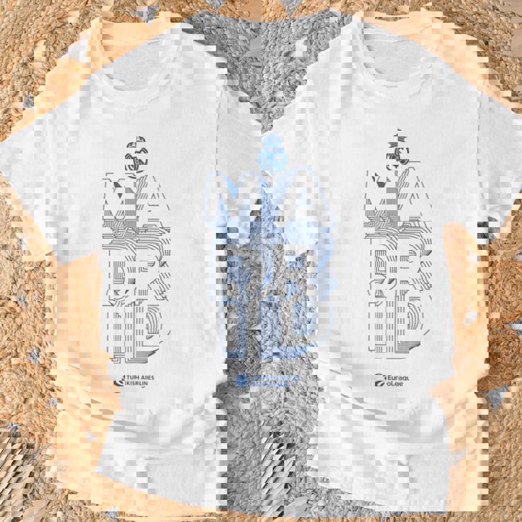 Colección Real Madrid Logo Azul Camiseta unisex Regalos para ancianos