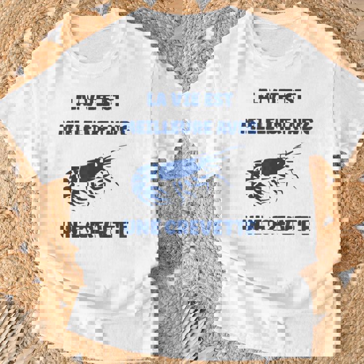 Crustacé Crevettes Laie Est Meilleure Avec Une Crevette T-Shirt Cadeaux pour les vieillards