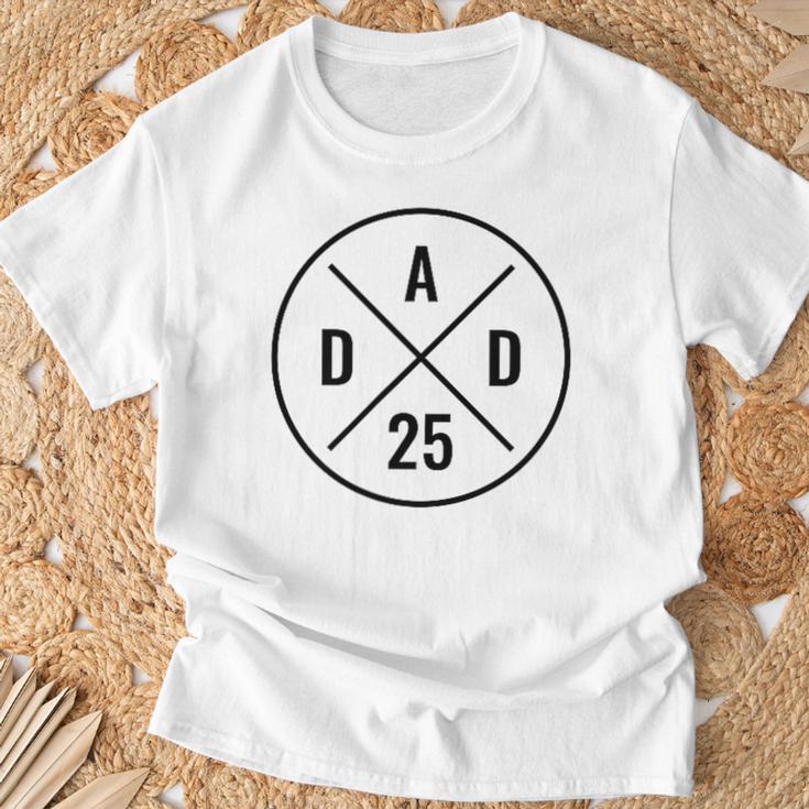 Dad 25 Werdenderater 2025 Papa Est 2025 Papa 2025 T-Shirt Geschenke für alte Männer